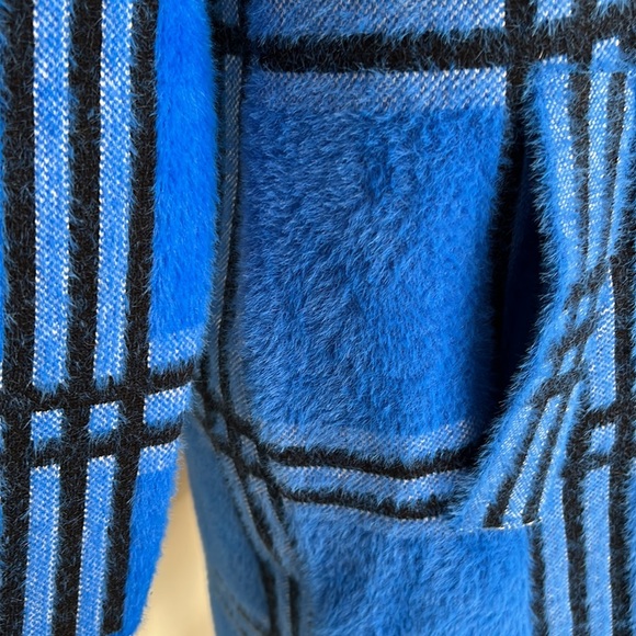 🎯NWT NVLT Coatigan Jacket Blue Black Size Small - Picture 7 of 16